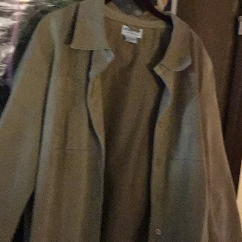 Camel color  leather jacket size 1X